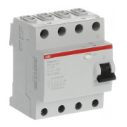 Диференційний вимикач (ПЗВ) FH204AC-63/0,3 63А 4Р 300mA тип AC, ABB міні-фото