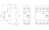 Габаритні розміри диференційних вимикачів (ПЗВ) ABB BASIC M зображення
