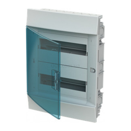 Шкаф встраиваемый MISTRAL41F (41A12X22A) на 24 модуля (прозрачная дверь) с N+PE, ABB (1SLM004101A1205) фото