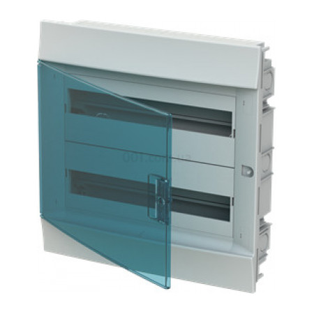 Шкаф встраиваемый MISTRAL41F (41A18X22A) на 36 модулей 2 ряда (прозрачная дверь) с N+PE, ABB (1SLM004101A1206) фото