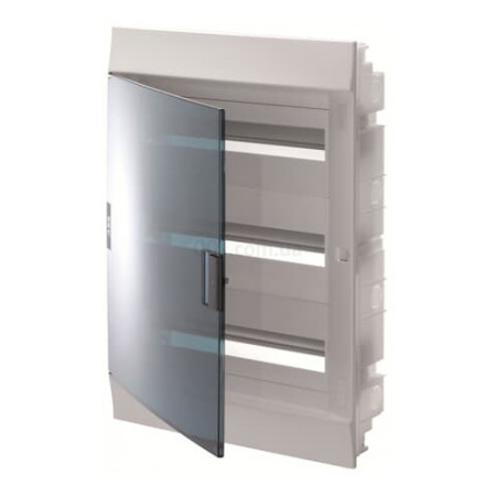 Шкаф встраиваемый MISTRAL41F (41A18X32A) на 54 модуля (прозрачная дверь) с N+PE, ABB (1SLM004101A1209) фото