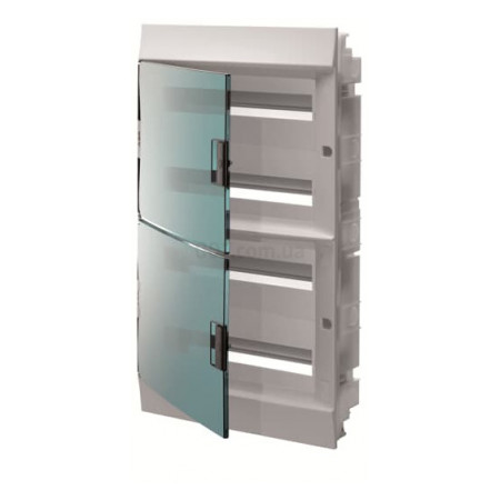 Шкаф встраиваемый MISTRAL41F (41A18X42A) на 72 модуля (прозрачная дверь) с N+PE, ABB (1SLM004101A1210) фото
