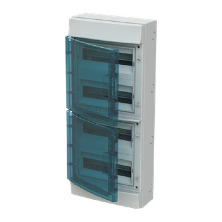 Шкаф навесной MISTRAL65 (65P12X42A) IP65 на 48 модулей (прозрачная дверь) с N+PE, ABB (1SLM006501A1207) фото