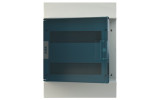 Шкаф навесной MISTRAL41W (41P12X32A) на 24 модуля (прозрачная дверь) с N+PE, ABB изображение 2