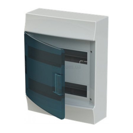 Шкаф навесной MISTRAL41W (41P12X32A) на 24 модуля (прозрачная дверь) с N+PE, ABB (1SPE007717F0521) фото