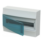 Шкаф навесной MISTRAL41W (41P12X22A) на 18 модулей (прозрачная дверь) с N+PE, ABB мини-фото
