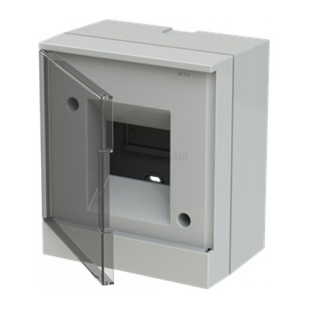 Корпус пластиковый BEW402204 накладной на 4 модуля (прозрачная дверь) basic E, ABB (1SZR004002A2201) фото