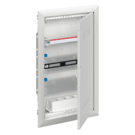 Шкаф мультимедийный UK636MW врезной 3 ряда WiFi вентиляция IP30 белый, ABB (2CPX031387R9999) фото