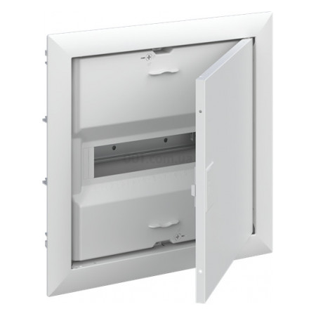 Корпус пластиковий з металевими дверцятами UK612E2 врізний 12 модулів з N+PE IP30 білий, ABB (2CPX077840R9999) фото