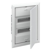 Корпус пластиковий з металевими дверцятами UK624E3 врізний 24 модулі з N+PE IP30 білий, ABB міні-фото