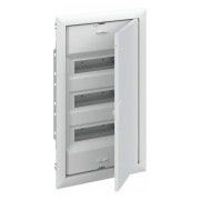 Корпус пластиковий з металевими дверцятами UK636E3 врізний 36 модулів з N+PE IP30 білий, ABB міні-фото