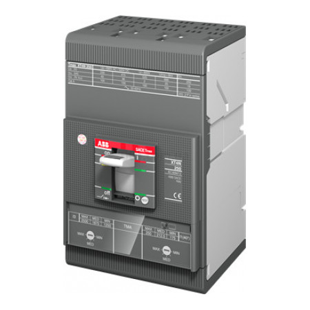 Автоматический выключатель XT4N 250 TMA 200-2000 3P F F 200А 36кА, ABB (1SDA068090R1) фото