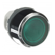 Кнопка без фіксації з підсвічуванням зелена MP1-21G, ABB міні-фото
