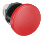 Кнопка грибок без фіксації 40мм червона MPM1-10R, ABB міні-фото