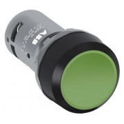 Кнопка без фиксации 1НО зеленая CP1-10G-10, ABB мини-фото