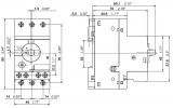 Автомат захисту двигуна (АЗД) MS116-6.3 4...6,3А, ABB зображення 3 (габаритні розміри)