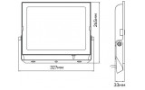 Прожектор светодиодный (LED) LL-1150ARD 150Вт 13500лм 6500K IP65 черный, Ardero изображение 4 (габаритные размеры)
