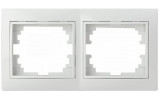 Рамка двопостова горизонтальна біла Pм-2-Fl-W серія FL, АСКО-УКРЕМ зображення 2