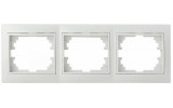 Рамка трехпостовая горизонтальная белая Pм-3-Fl-W серия FL, АСКО-УКРЕМ изображение 2