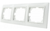 Рамка трехпостовая горизонтальная белая Pм-3-Fl-W серия FL, АСКО-УКРЕМ изображение 3