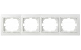 Рамка четырехпостовая горизонтальная белая Pм-4-Fl-W серия FL, АСКО-УКРЕМ изображение 2