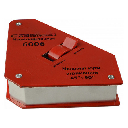 Магнитный держатель 6006 (уголок для сварочных работ) с переключателем, АСКО-УКРЕМ (A0200020102) фото