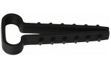 Дюбель-хомут плоский 14×6 мм чорний (упаковка 100 шт.), АСКО-УКРЕМ зображення 3