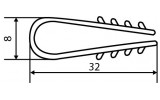 Дюбель-хомут круглий 6 мм чорний (упаковка 100 шт.), АСКО-УКРЕМ зображення 4