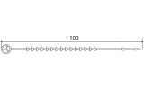 Хомут кабельный узелковый многоразовый CHS-100BT (упаковка 50 шт.), АСКО-УКРЕМ изображение 4 (габаритные размеры)