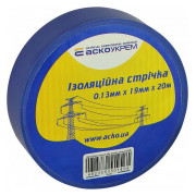 Ізострічка 0,13×19 мм синя 20 метрів, АСКО-УКРЕМ міні-фото