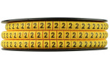 Маркування ЕС-2 для кабелю 3,1-8,0 мм² символ «2» (рулон 500 шт.), АСКО-УКРЕМ зображення 3