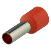 Накінечник НТ 10,0-12 трубчастий в ізоляції червоний (упаковка 100 шт.), АСКО-УКРЕМ міні-фото