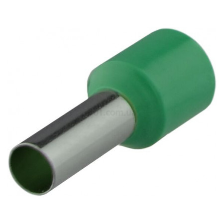 Накінечник НТ 10,0-12 трубчастий в ізоляції зелений (упаковка 100 шт.), АСКО-УКРЕМ (A0060010099) фото