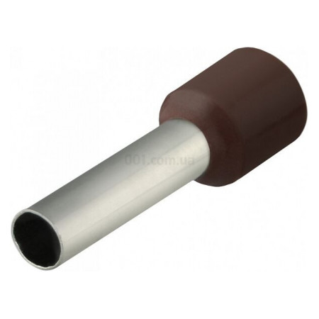 Накінечник НТ 10,0-18 трубчастий в ізоляції коричневий (упаковка 100 шт.), АСКО-УКРЕМ (A0060010121) фото