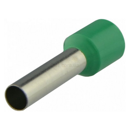 Накінечник НТ 10,0-18 трубчастий в ізоляції зелений (упаковка 100 шт.), АСКО-УКРЕМ (A0060010154) фото