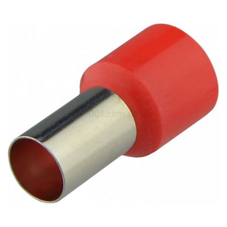 Накінечник НТ 25,0-12 трубчастий в ізоляції червоний (упаковка 100 шт.), АСКО-УКРЕМ (A0060010160) фото