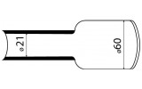 Термоусаживаемая трубка на клеевой основе ТСК ∅60 мм черная, АСКО-УКРЕМ изображение 3 (габаритные размеры)