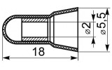 Колпачки изоляционные S-3 (упаковка 100 шт.), АСКО-УКРЕМ изображение 3 (габаритные размеры)
