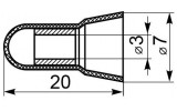 Ковпачки ізоляційні S-4 (упаковка 100 шт.), АСКО-УКРЕМ зображення 3 (габаритні розміри)