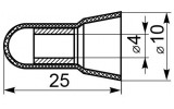 Колпачки изоляционные S-5 (упаковка 100 шт.), АСКО-УКРЕМ изображение 3 (габаритные размеры)
