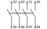 Дополнительные контакты ДК(ПМ0)-40 (LA1-KN40) 4НО для ПМ-0, АСКО-УКРЕМ изображение 5 (схема)
