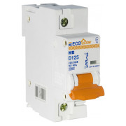 Автоматичний вимикач ECO MB 1p 125A характеристика D, ECOHOME міні-фото