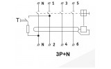 Устройство защитного отключения UTrust 3P+N 16А 30mА АС, АСКО-УКРЕМ изображение 8 (схема)