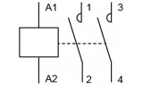 Контактор модульний MK-N 2P 16A 2НВ 220V, АСКО-УКРЕМ зображення 6 (схема)