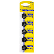 Батарейка литиевая «таблетка» CR2032.BP5, типоразмер CR2032 упаковка blister 5 шт., АСКО-УКРЕМ мини-фото