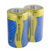 Батарейка солевая D.R20.SP2, типоразмер D упаковка shrink 2 шт., АСКО-УКРЕМ мини-фото