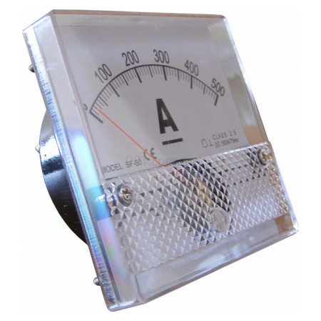 Амперметр А-80 (80x80 мм) 500/5 А (DC) трансформаторного включения, АСКО-УКРЕМ (A0190010009) фото