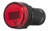Вольтметр цифровой AD22-22 DVM 5-30В DC красный, АСКО-УКРЕМ изображение 3