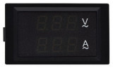 Амперметр+вольтметр цифровой (АС 60А; АС80-300В) 70×40 мм (ЦАВ-60 LB), АСКО-УКРЕМ изображение 2