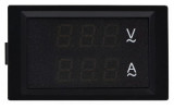 Амперметр+вольтметр цифровой (АС 100А; АС80-300В) 70×40 мм (ЦАВ-100 LB), АСКО-УКРЕМ изображение 2